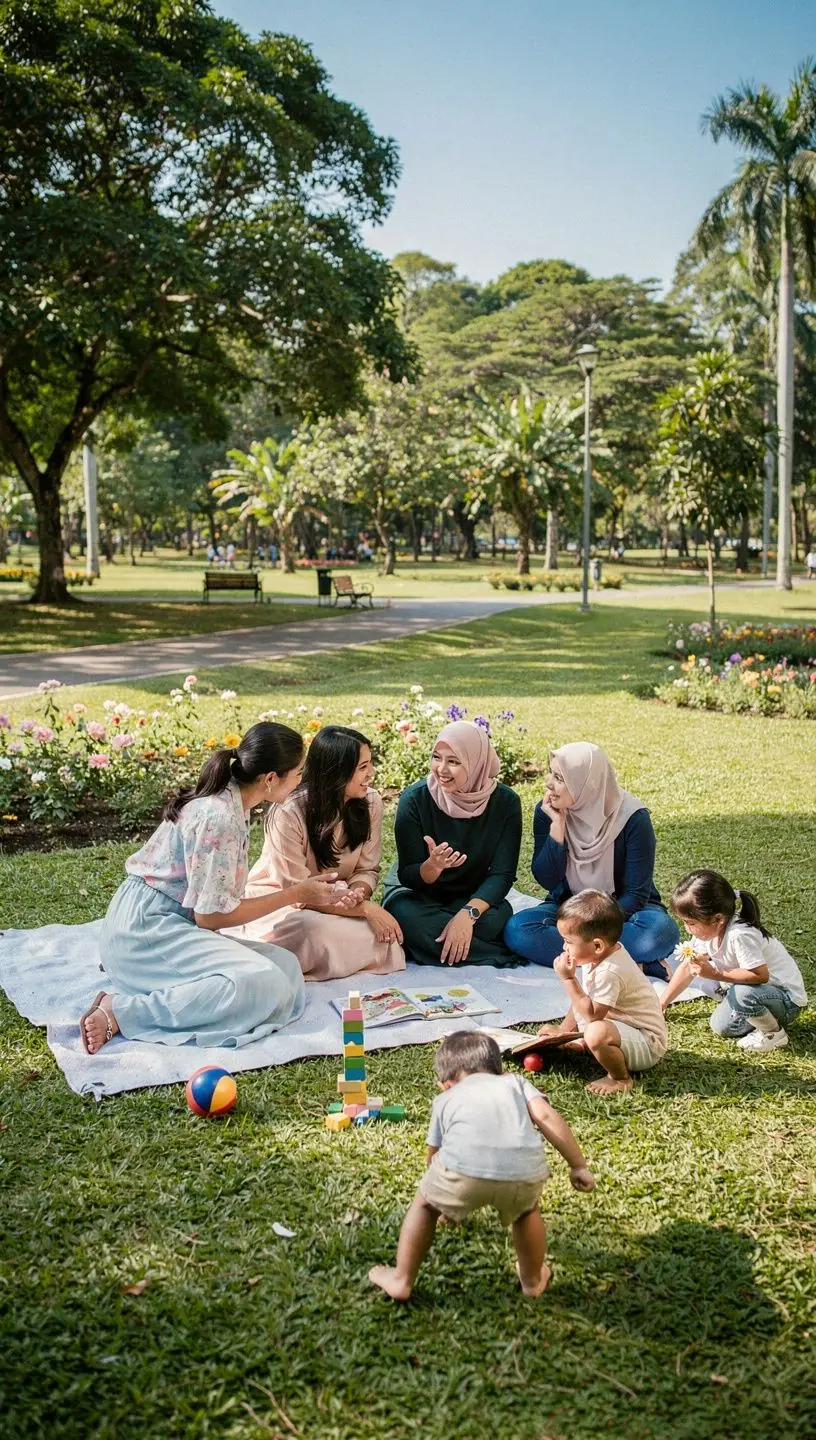 A peaceful family gathering around the dining table, discussing the day's events and strengthening family bonds.